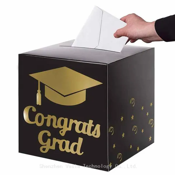 Factory Direct Graduation Card Box - Foldable Cardboard Graduation Card Box, Retailer Ready Supplies photo-5