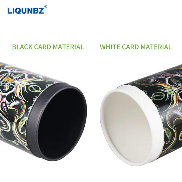 Factory customized food grade sealed moisture-proof coffee bean storage paper can FSC degradable circular paper tube can wholesale