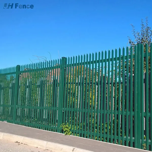 Low Price Carbon Steel Powder Coated Steel Fence Black Steel Fence photo-6