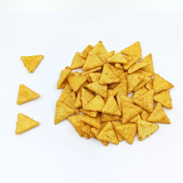 Baked BBQ Triangle Corn Senbei Puffs, Gluten Free Crispy Corn Grain Snacks Bulk OEM With HALAL, BRC, KOSHER Certifications photo-3