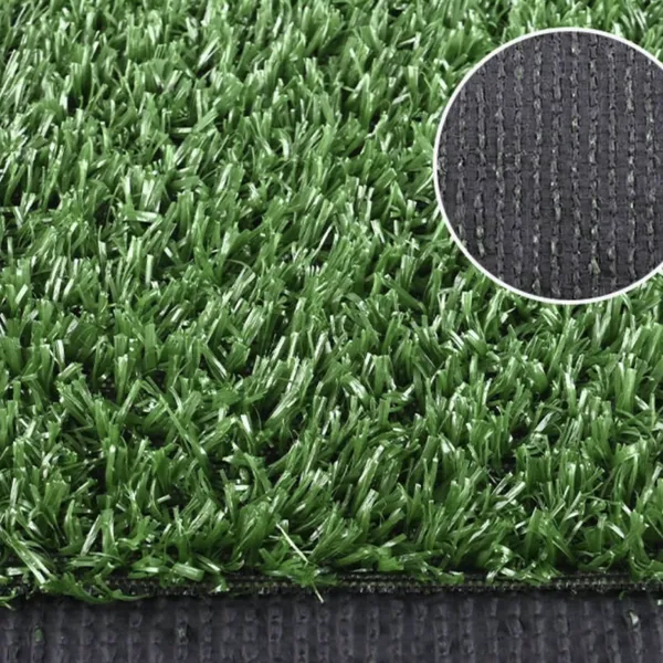 PE/PP-Monofilament-Künstlichrasen mit 30 mm Hohe der Rasenfasern, 157 Maschen pro Linearmeter, 4 mm Entwässerungsschicht