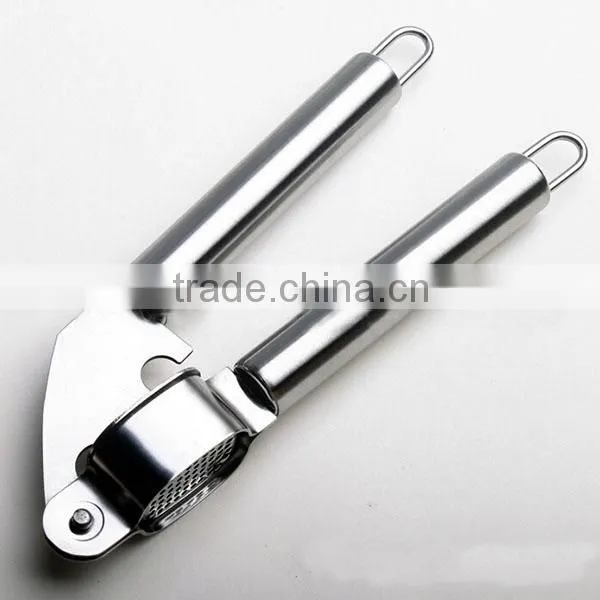Amazon New Food Grade Approved 100% Stainless Steel Garlic Press Garlic Press and Peeler Kitchen Garlic Peeler photo-2