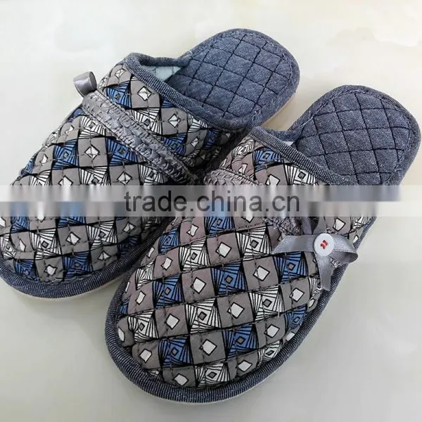 2015 Latest Fancy Girls Flower Slippers Indoor Beautiful Slippers Fashion Cotton Slippers Wholesale photo-3