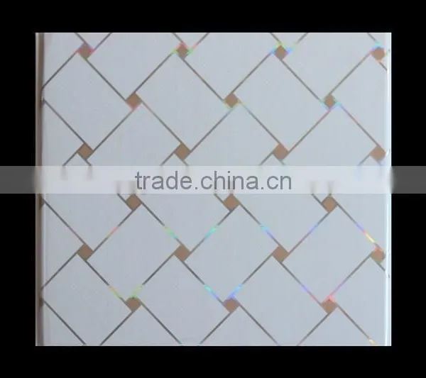 plastic interior pvc panel ceiling designs/latest ceiling paneling materials