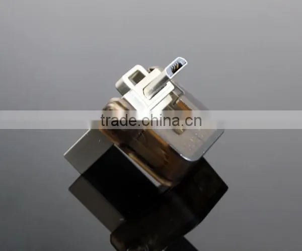 Slim Metal Otg Usb Flash Drive With Plastic Case in Silver Color photo-3