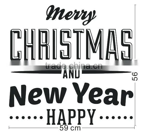 [Alforever]Merry Christmas and Happy New Year Vinyl Wall Decals photo-2