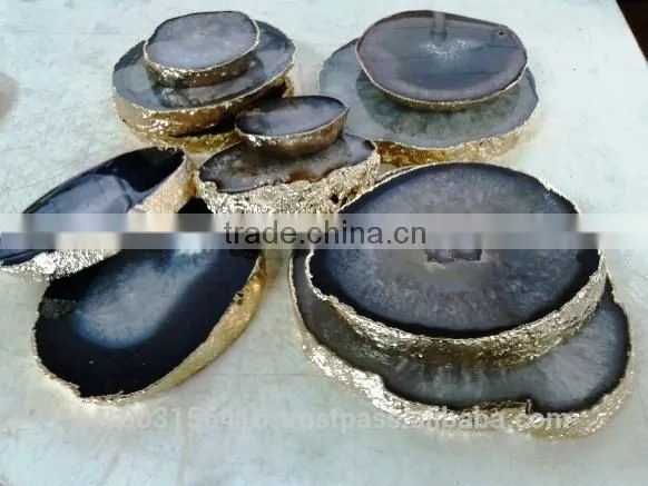 Agate Gold Coasters photo-2