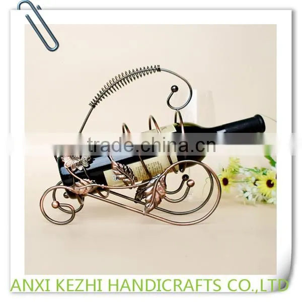 KZ9-60012 Bottle Frame, Wrought Iron Creative Sunflower Wine Rack Table Decoration photo-2