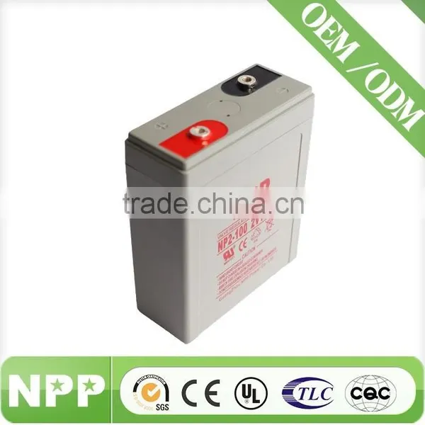 2V100AH Made in China NPP Agm Battery for Solar/UPS photo-3