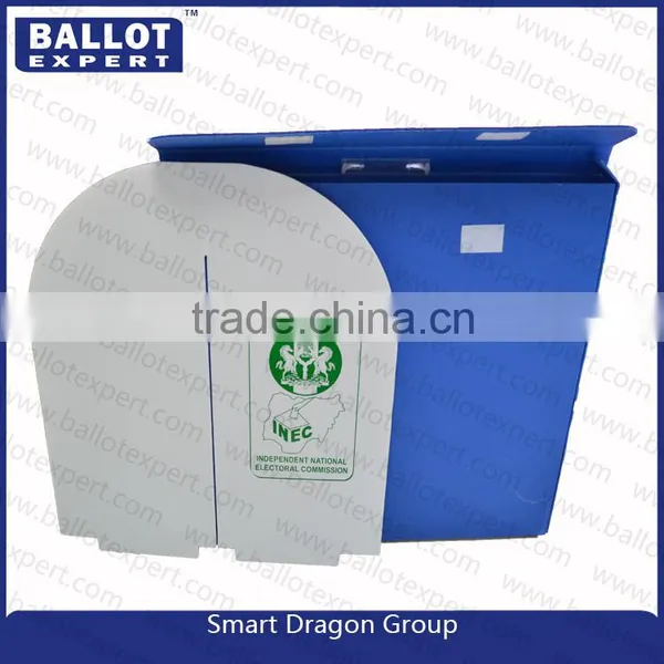 Multipurpose Plastic Floor Display Stand , Cardboard Ballot Display Booth Stand photo-3