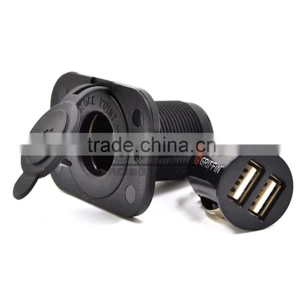 BJ-UPS-006 Customized CE Certification Universal Black Motorbike Single Hole Motorcycle USB Power Supply photo-3