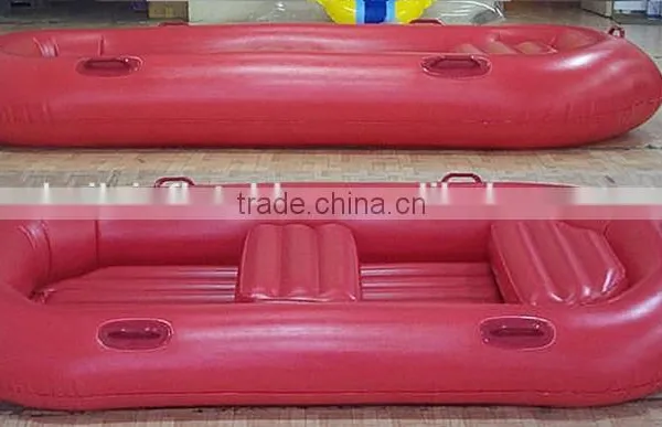 Cheap Red Two Person PVC Inflatable Boat photo-2