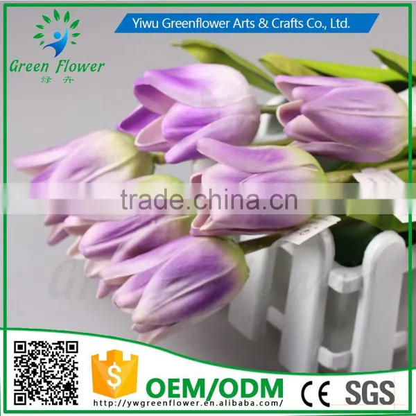 2016 Wholesale Latex 20" PU Artificial Flowers Real Touch Wedding Bridal Decor Display Flower photo-2