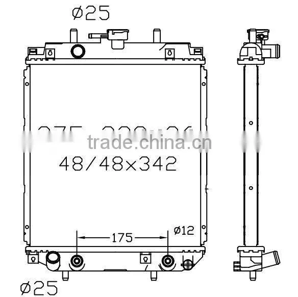 Auto Radiator(suitable For: Max 98-/Mira/Move/Opti AT)