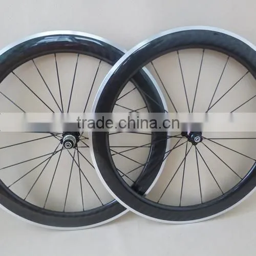 UDELSA Road 60mm Carbon Wheelset With Alloy Braking Surface 25mm Wide