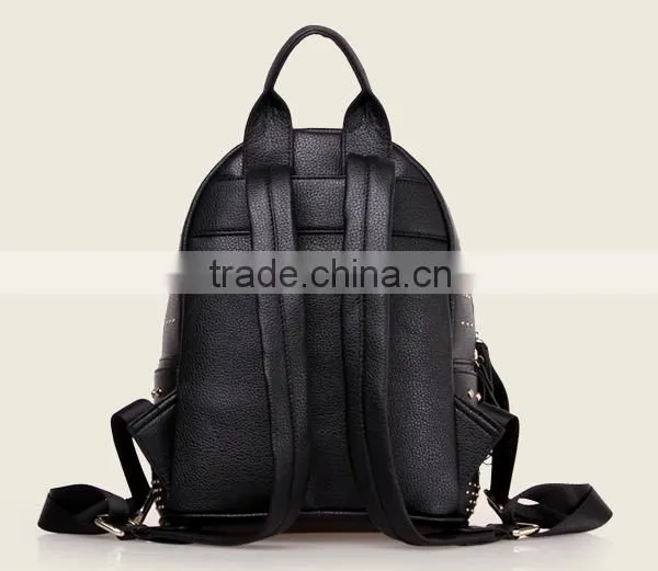 Rivet Decoration pu Leather Backpack Bag Custom Made photo-3