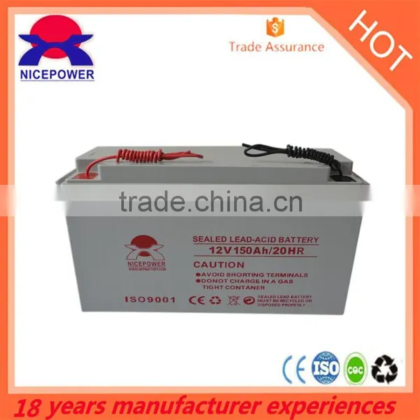 solar wire 12v 150ah VRLA lead acid battery 24v in storage battery