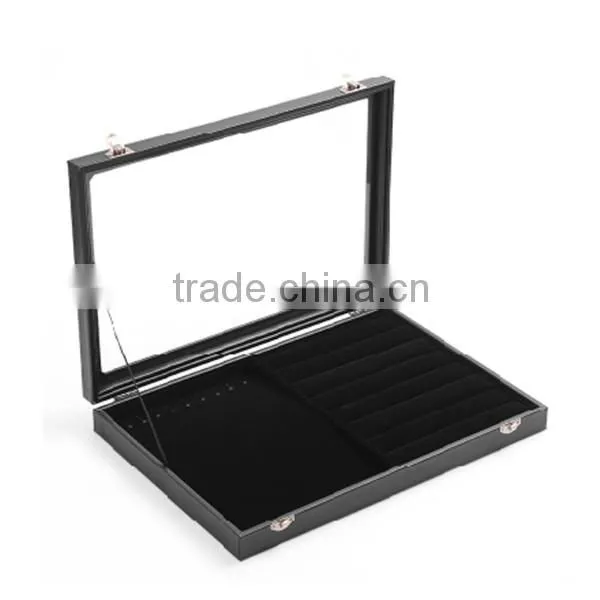 Mirrored Velvet Jewelry Display Tray Ring Display Box photo-3