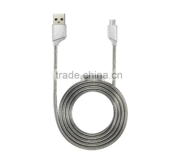 2016 Hot Selling High Quality Aluminum Braided Wire Cable for Iphone 6 6 Plus 6s 6s Plus s7 s7 Edge photo-2