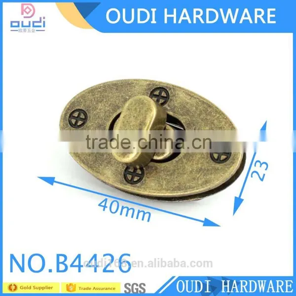 Popular Antique Brass Turn Lock Designed for Lady Handbag Accessories With High Quality photo-2