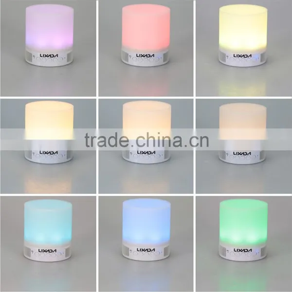 Wireless Bluetooth Speaker Music Sound Bo With Alarm Clock Function Touch LED Table Lamp Support Hands-free Call TF Card Slot photo-2