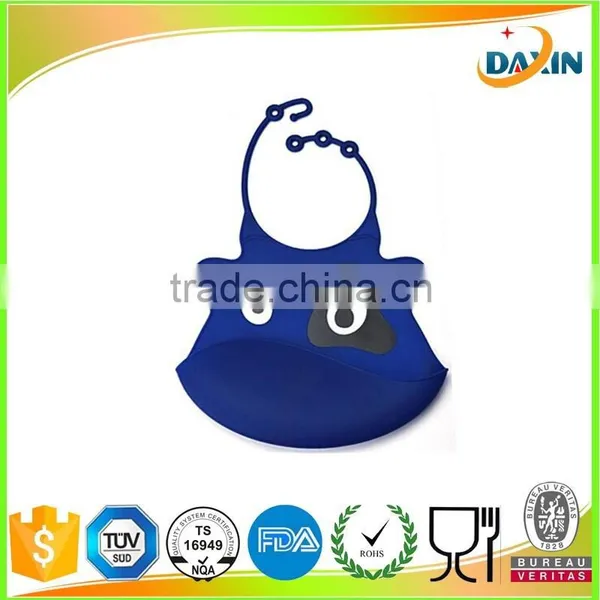 Low MOQ FDA Waterproof Infant Feeding Soft Silicone Baby Bibs photo-6