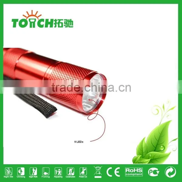 Promotion Bulk Led Flashlights Cheap Flashlight 9LED Flashlight photo-2