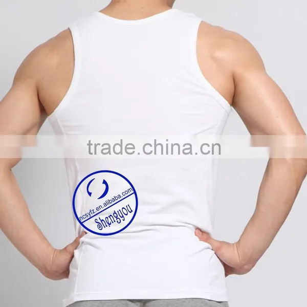 Custom Blank Wholesale Gym Mens Stringer Bodybuilding Tank Top photo-6