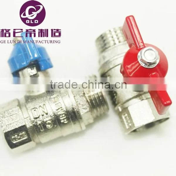 2015 New Design Cheap 1/4'' ~ 4'' Brass Ball Valves With T Handle Zinc Globe Valves photo-3