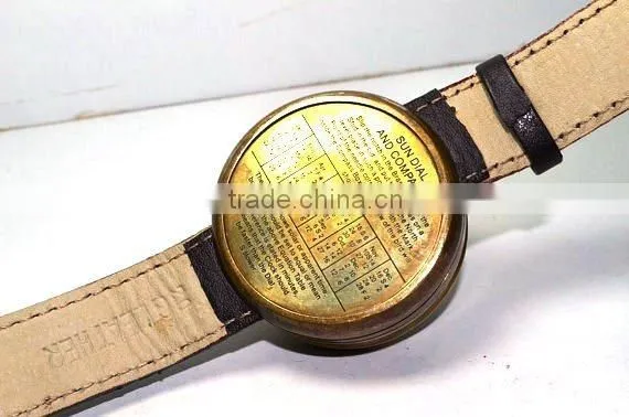 Roman Wrist Sundial Compass With Leather Belt photo-2