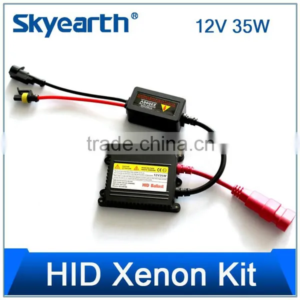 Car AC Slim H1 H7 9005 9006 Focus 6000K 12V 35W HID Ballast Xenon Light Kit photo-2