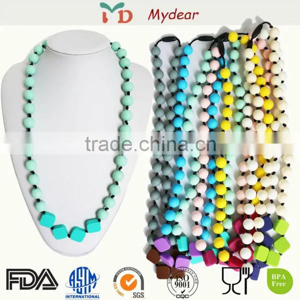 Mix Style Silicoen Teething Beads Necklace photo-2