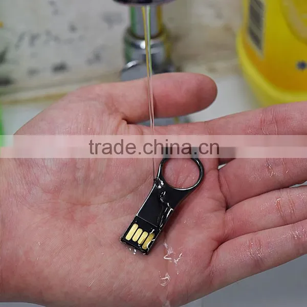 16GB Waterproof USB Flash Drive With Metal Key Ring photo-2