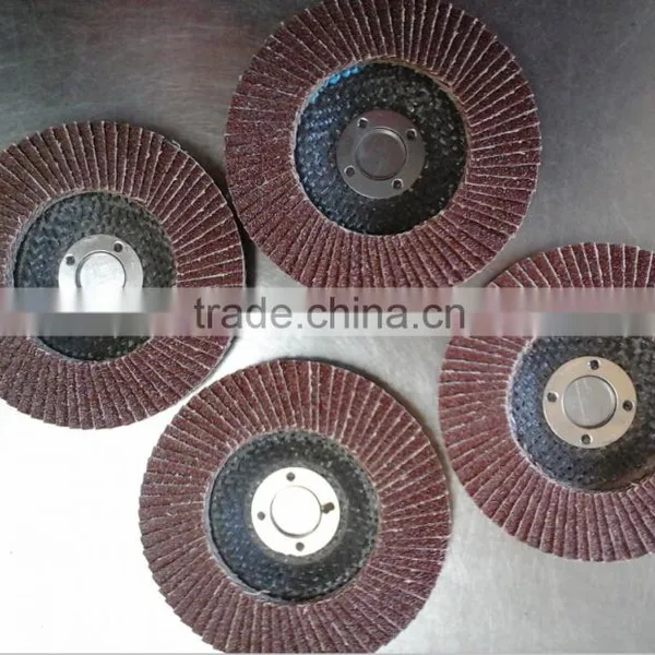 4-7 Inch Aluminum Oxide Flap Disc With Fiberglass Backing Plate photo-3