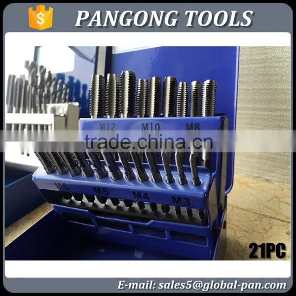 DIN 352 Standard Metric Size Hand Tap Set Threading Tool Kit 21-piece photo-3