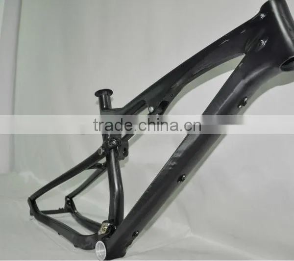 26er full suspension carbon frame, mountain bicycle frame, full suspension mtb frame FM076