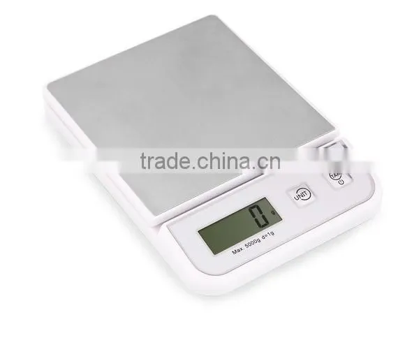ABS and Stainless Steel Kitchen Scale 5kg for Promotional Gift Cheap and Lightweight Kitchen Food Scale photo-2