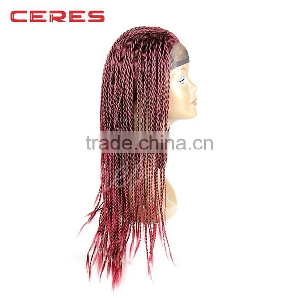 Fashion Easy to Wear Braided Lace Wigs With Different Color photo-6