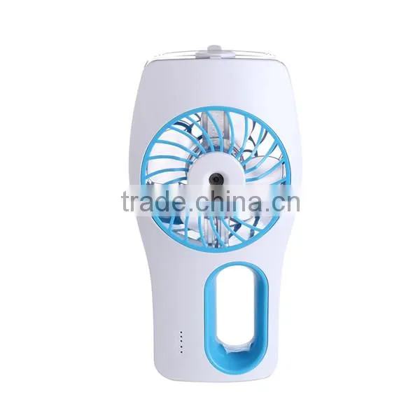 Handheld USB Mini Misting Fan With Personal Cooling Mist Humidifier and Built-in 2000mAh Rechargeable Battery for Home Office photo-4