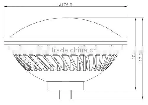Dimmable PAR56 120V 36W Indoors White Amber Par Light Led PAR56 Narrow Spot Lighting, Medium/wide Flood Lighting photo-3