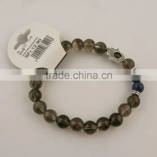 New Natural Stone Beaded Golden Buddha Head Men/Women Elasticity Bracelet Quality Choice photo-6