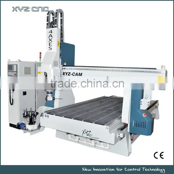 3D Works 4 Axis CNC Router CNC PU Foam Cutting Machine XYZ-CAM P4-2040