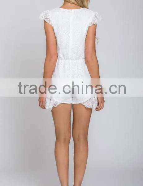 2014 New Design White Jumpsuits Women Lace Jumpsuits All Sex Picture Jumpsuits photo-4