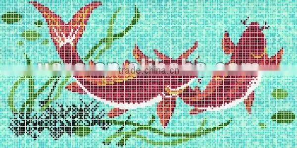 Fish Design Swimming Pool Fish Mosaic Patterns photo-2
