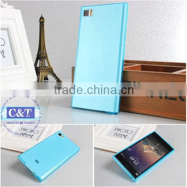 C&T Ultrathin 0.3mm Soft TPU Gel Case for Xiaomi Mi3 Back Cover photo-3