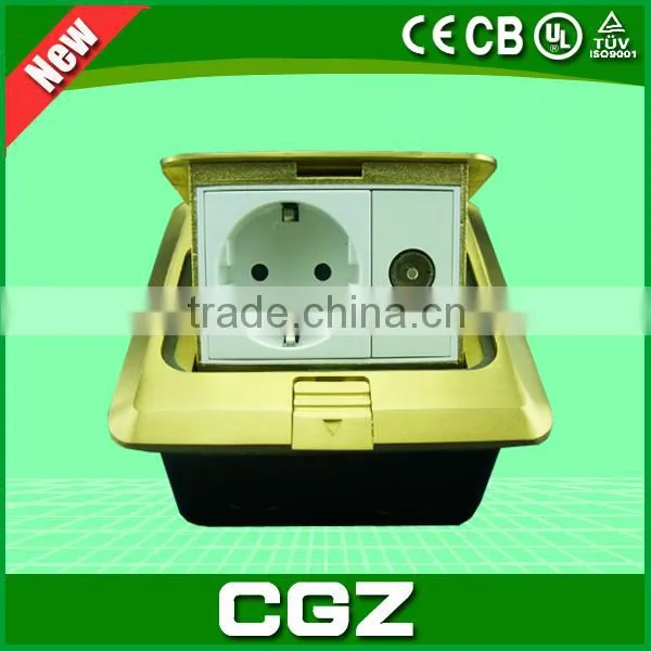CGZ Brand 2015 New Hot Sale High-quality Battery Powered Plug Floor Socket
