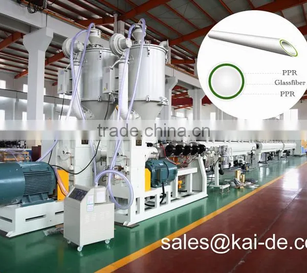 China Fiberglass Reinforced PPR Pipe Making Machine /PPR GF PPR Pipe Extrusion Machine/Production Line Maker photo-2