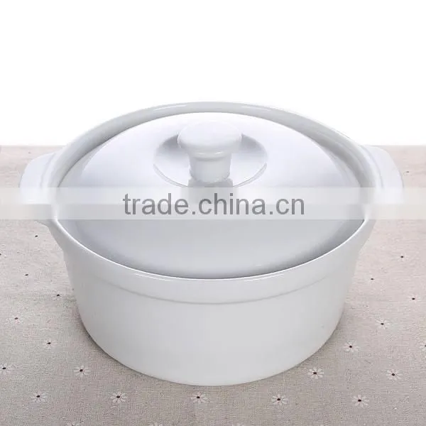Pure White Ceramic Soup Pot High-capacity Nest Soup photo-3