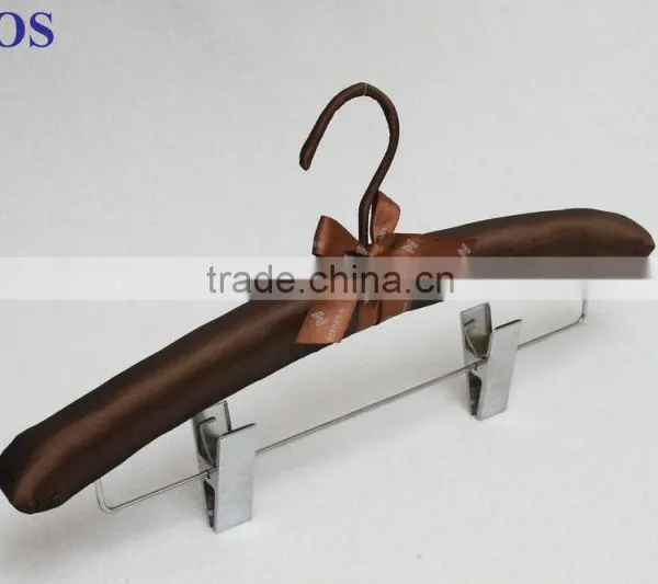 High Quality Beautiful Popular Satin Clips Hanger