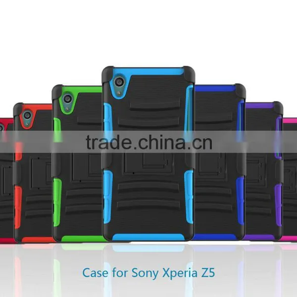 New Arrival PC Silicone Hybrid Slim Armor Case Moblie Phone Case for Sony Xperia z5 China Price photo-2